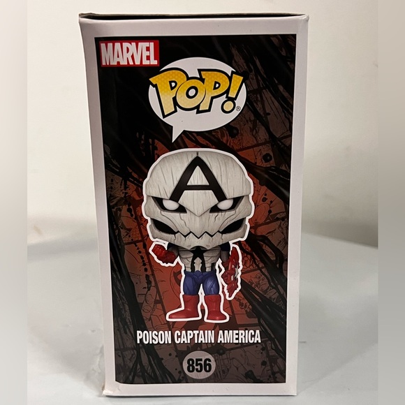 NIB - FUNKO Pop Marvel Venom Poison Captain America #856 - Picture 5 of 7